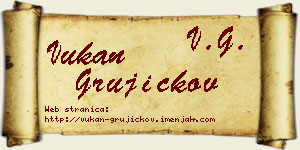 Vukan Grujičkov vizit kartica